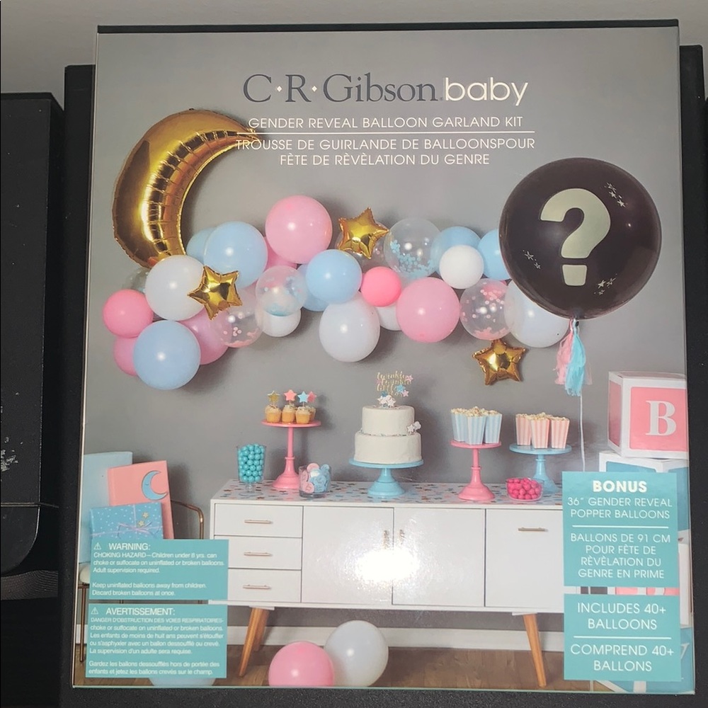 UNOPENED!!! GENDER REVEAL BALLOON BANNER.